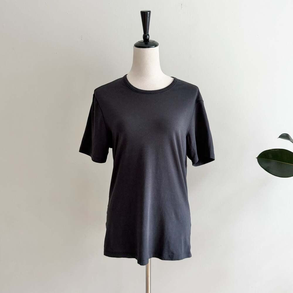 Lululemon Women's Black Pima Cotton Lyocell Short Sleeve Crewneck T-Shirt Size S